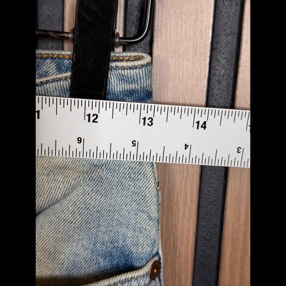 Acne Studios Jeans 26 Womens Blue Patti Dirty Ankle Skinny Stretch - Picture 3 of 8